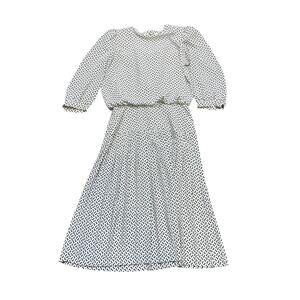 Leslie Fay Vintage Floral Print Midi Dress